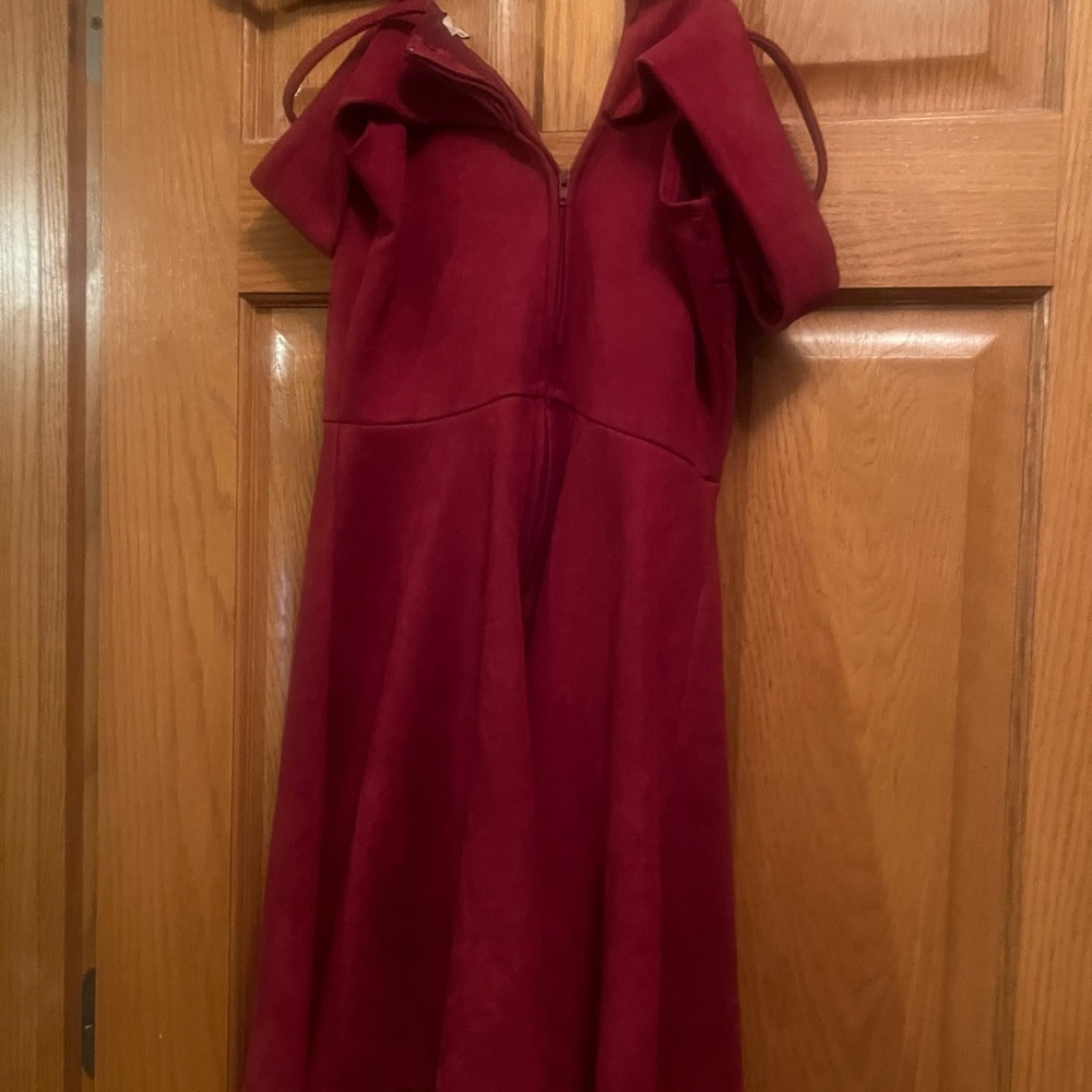 Classy Red Velvet Dress. Size medium. Excellent condition.